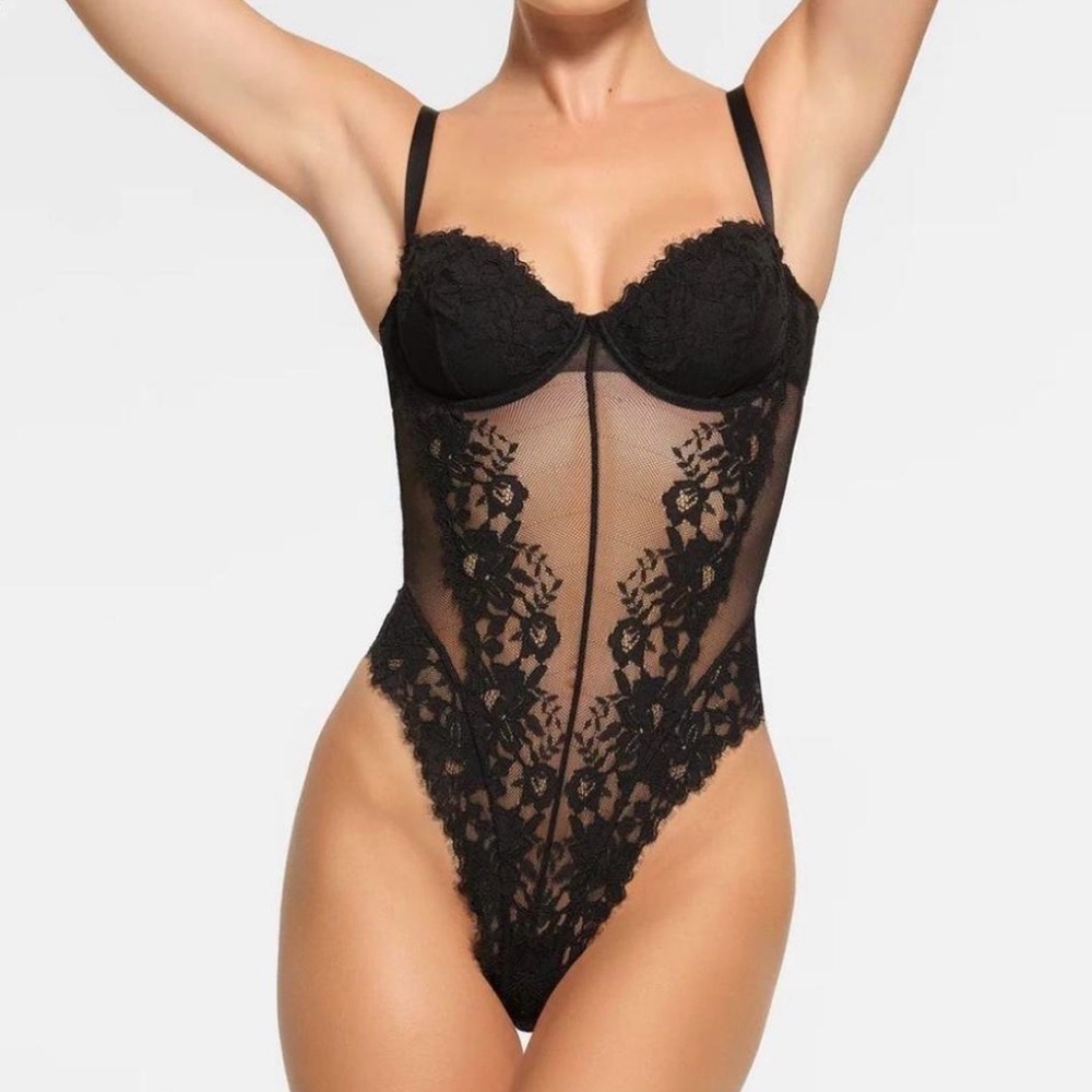 Dynamite Black Lace Bodysuit